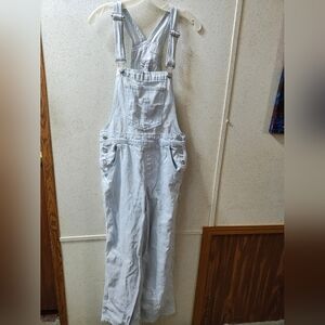 Levi's Denim Overalls Medium Light Wash Denim Two Horse Brand Clean